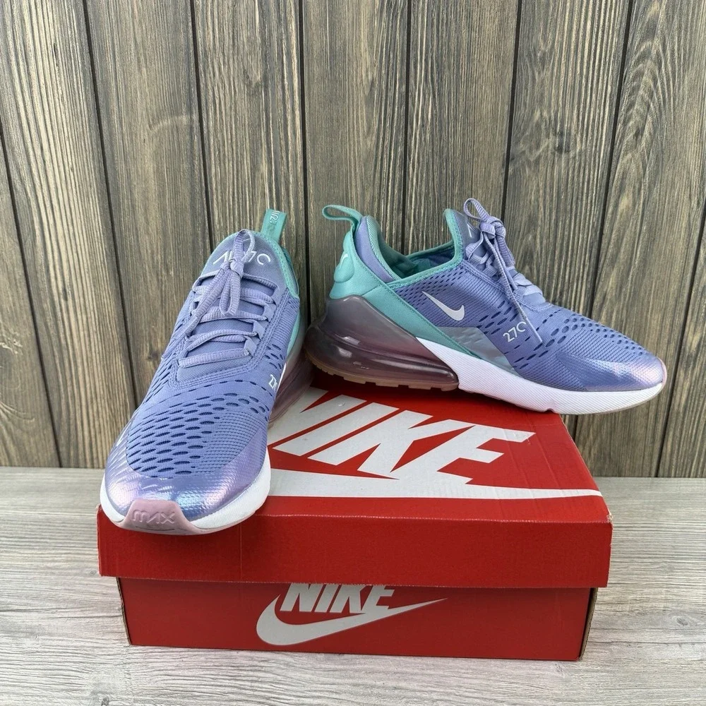 Nike Air Max 270 GS Twilight Pulse White BV1236-400 Youth 7Y Women's 8.5 Shoes